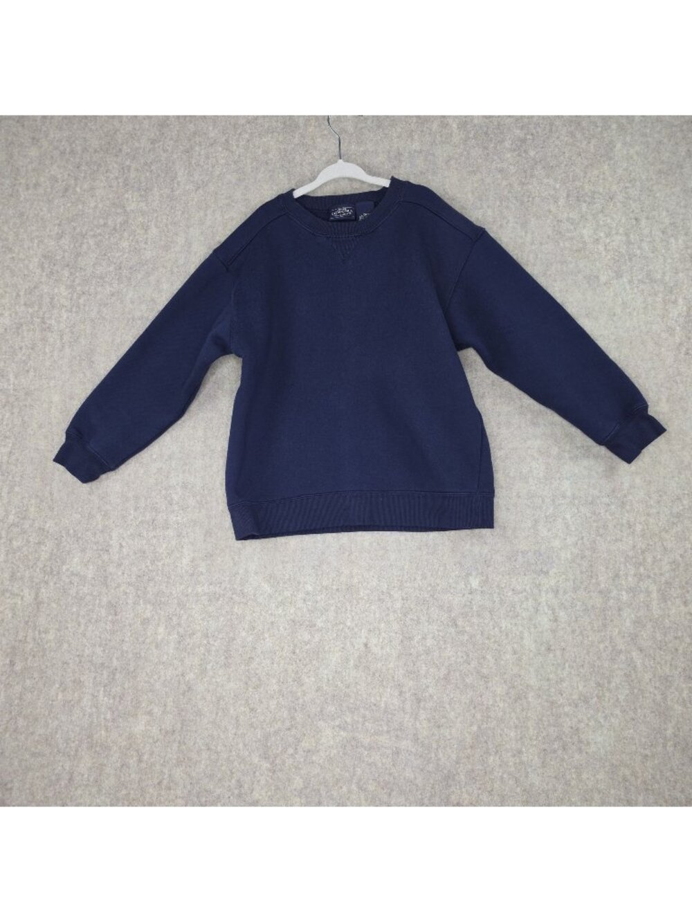 Genuine Sonoma Kids Sweatshirt Navy Blue Size L/7 Cotton Polyester Crewneck